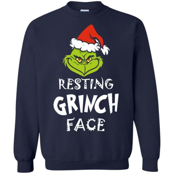 Mr grinch Resting Grinch Face Christmas sweater Apparel