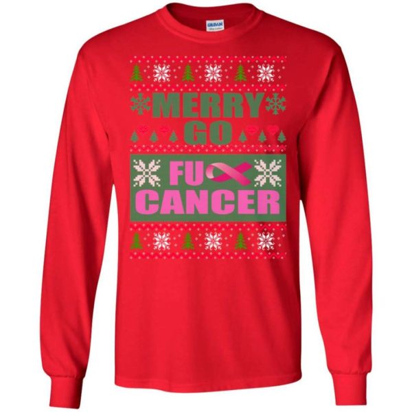 Merry Go Fu– Cancer Christmas Sweater Apparel