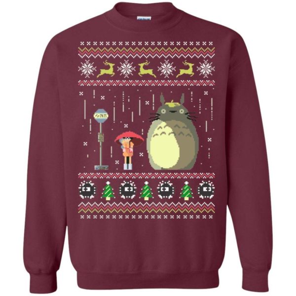 My Neighbor Totoro Rain Studio Ghibli Ugly Christmas Sweater Apparel