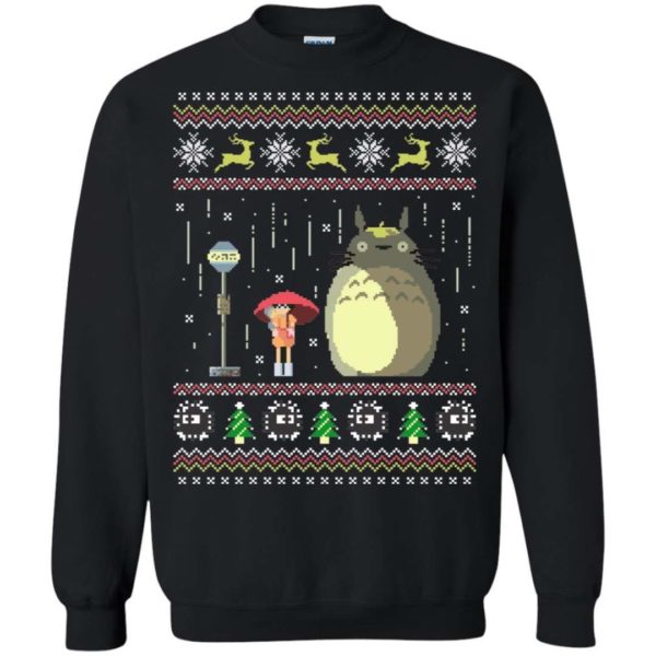 My Neighbor Totoro Rain Studio Ghibli Ugly Christmas Sweater Apparel