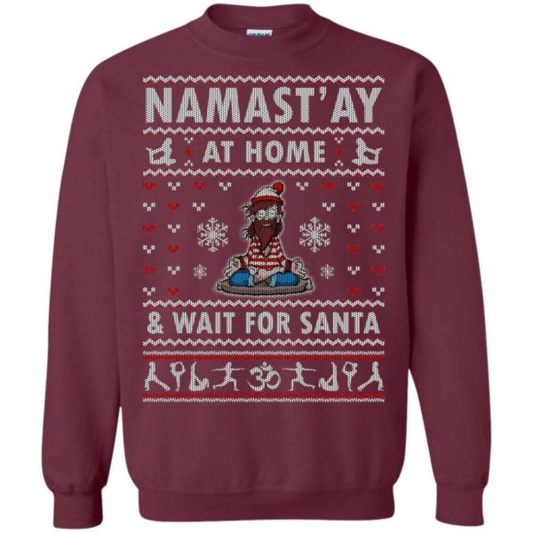 Namaste Yoga Ugly Christmas Sweater Apparel