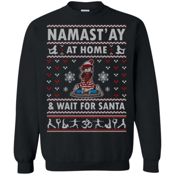 Namaste Yoga Ugly Christmas Sweater Apparel