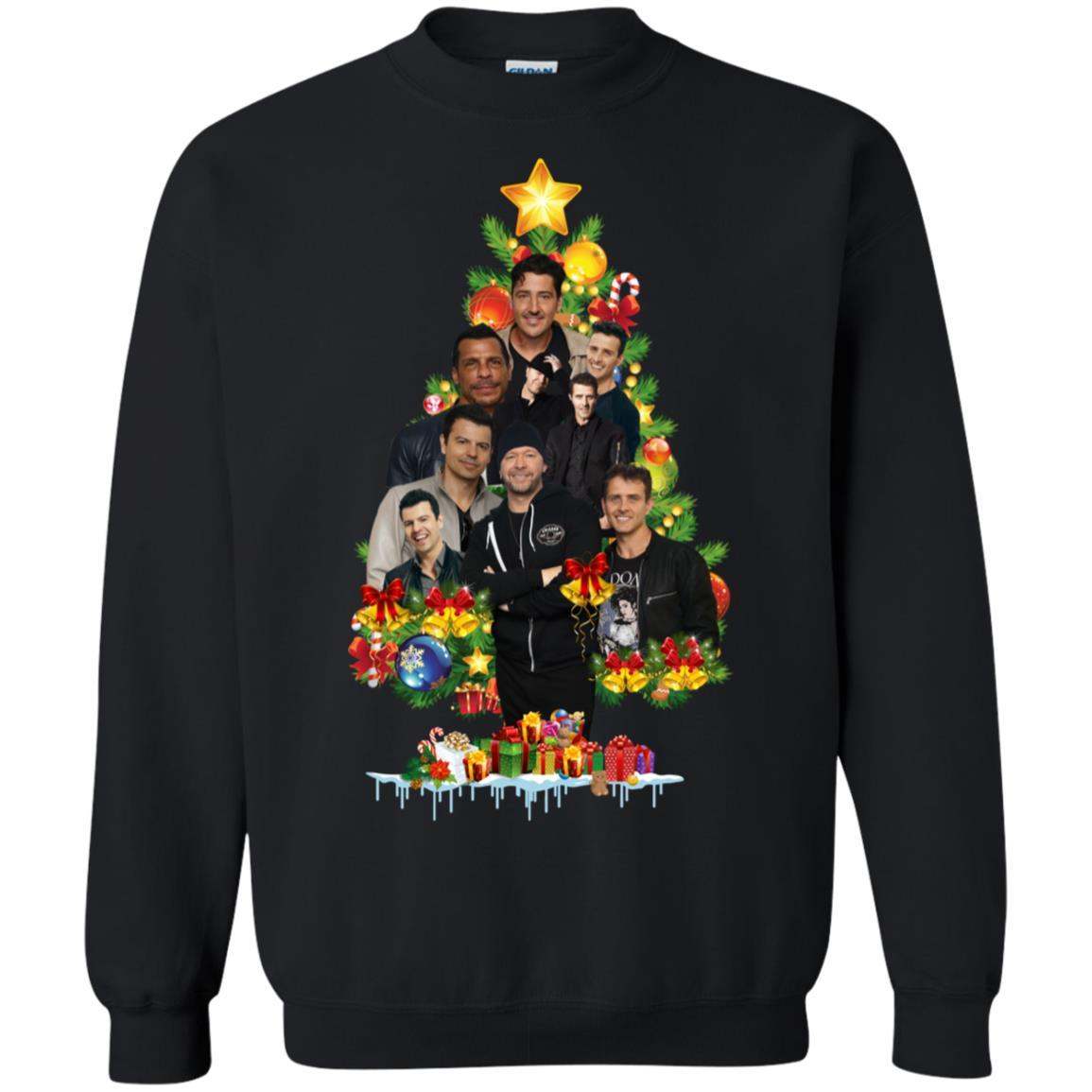 New Kids On The Block Christmas Tree sweater Apparel New Kids On The Block Christmas Tree sweater Apparel