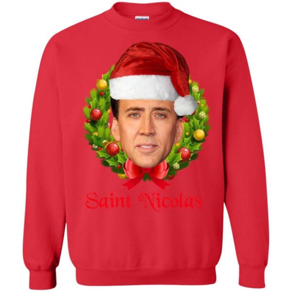 Nicolas Cage Saint Nicolas Christmas sweater Apparel