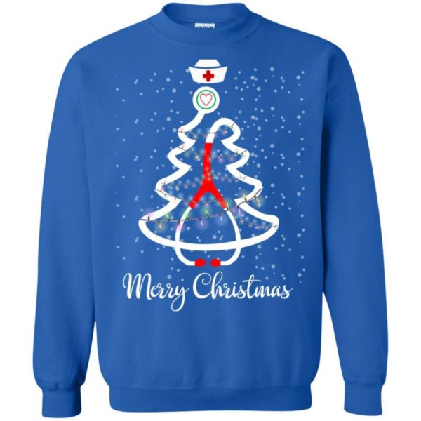 Nurse Christmas Tree sweater Apparel