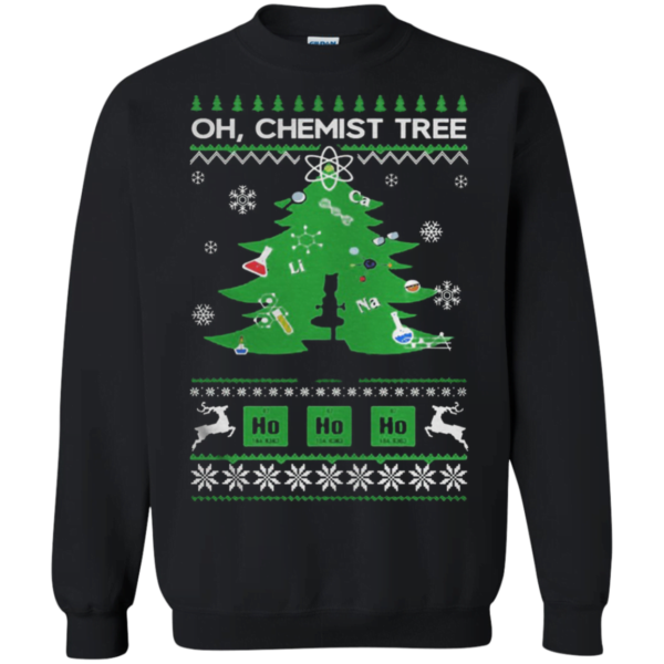 Oh Chemist Tree Ugly Christmas Sweater Apparel