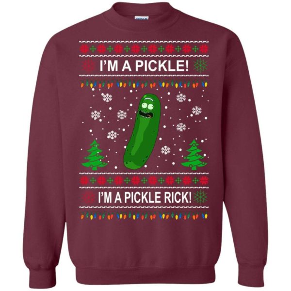 Pickle Rick Ugly Christmas Sweater Apparel