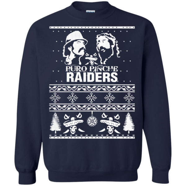 Puro Pinche Raiders ugly christmas sweater Apparel