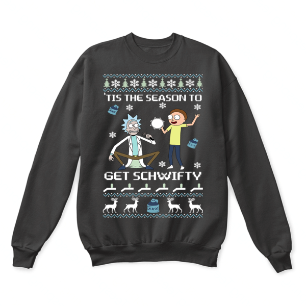 Rick And Morty ‘Tis The Season To Get Schwifty Christmas Sweater Apparel