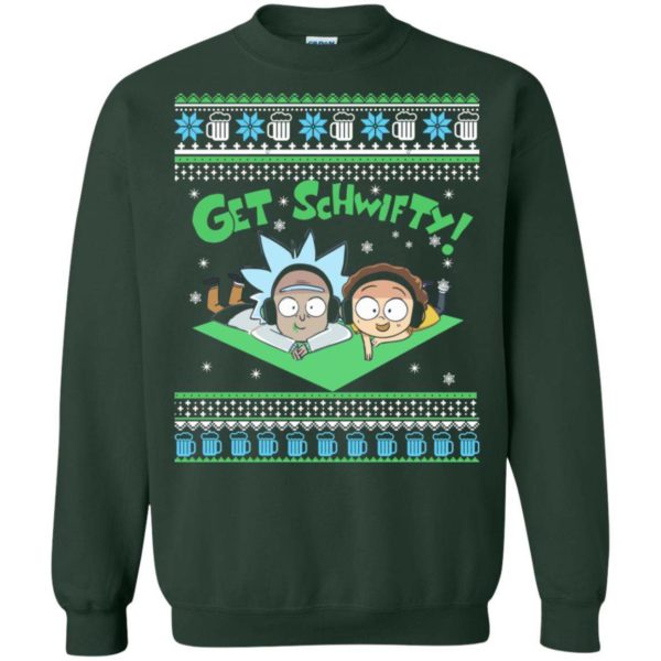 Rick and morty Get Schwifty Christmas sweater Apparel