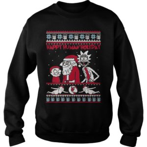 Rick And Morty Happy Human Christmas Sweater Apparel