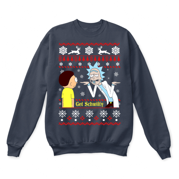 Rick And Morty Get Schwifty Funny Ugly Christmas Sweater Apparel