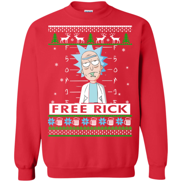 Rick And Morty Free Rick Christmas Sweater Apparel