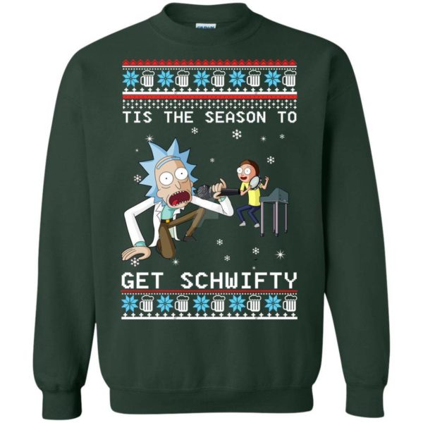 Rick and Morty Tis the season to get Get Schwifty Christmas sweater Apparel