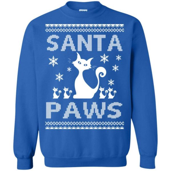 Santa Paws Cat Christmas sweater Apparel