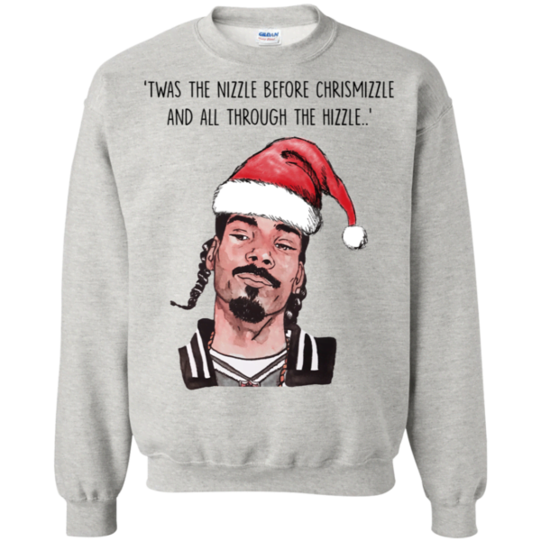 Snoop Dogg – Twas the nizzle before chrismizzle and all through the hizzle shirt Apparel