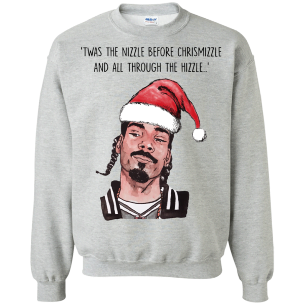 Snoop Dogg – Twas the nizzle before chrismizzle and all through the hizzle shirt Apparel