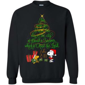 Snoopy for unto you is born this day in the city of david Christmas Apparel