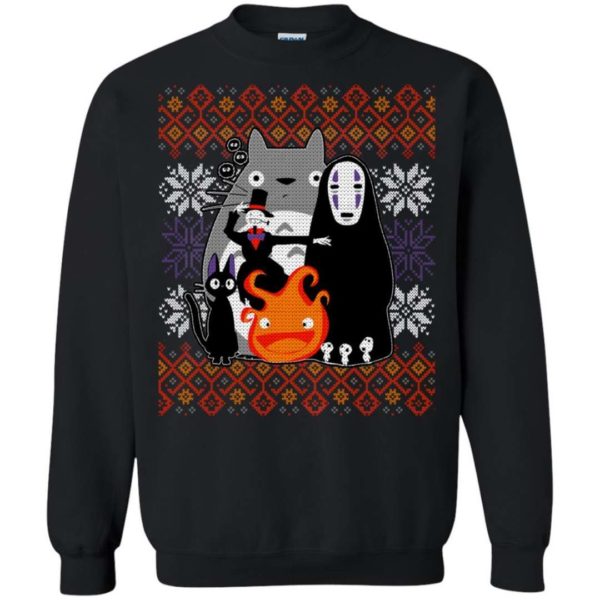 Studio Ghibli Miyazaki Ugly Christmas Sweater Apparel