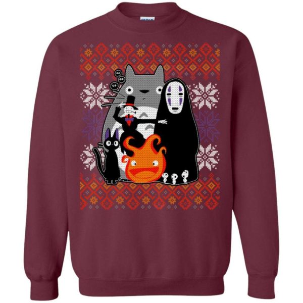 Studio Ghibli Miyazaki Ugly Christmas Sweater Apparel