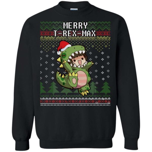 T Rex Xmas Ugly Christmas Sweater Apparel