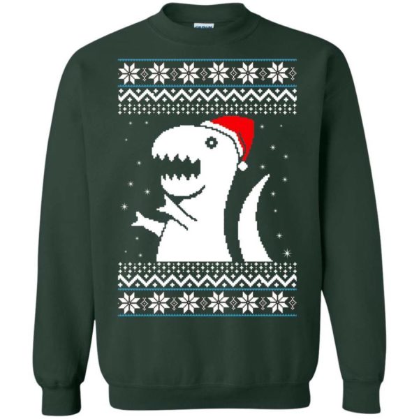 T rex Santa Dino Christmas sweater Apparel