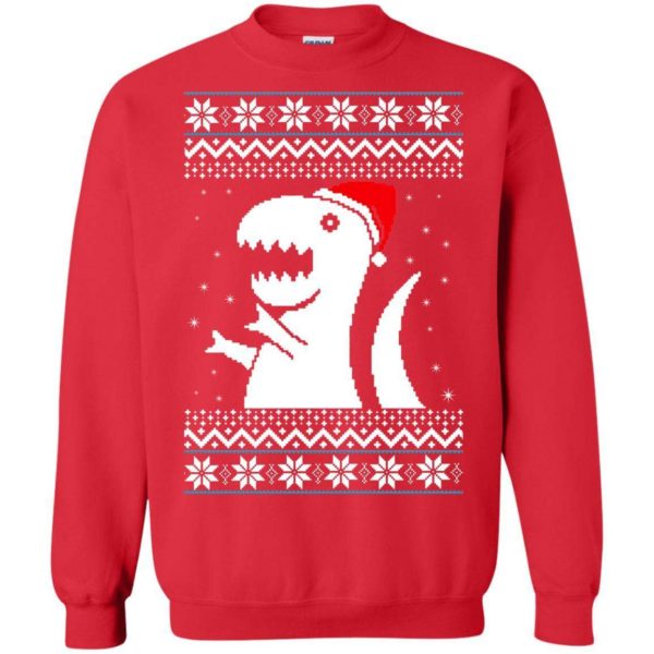 T rex Santa Dino Christmas sweater Apparel