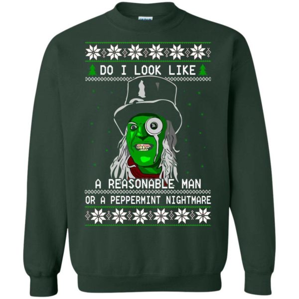 The Hitcher Do I look like a reasonable man Christmas sweater Apparel