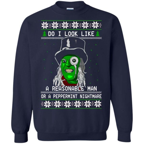 The Hitcher Do I look like a reasonable man Christmas sweater Apparel