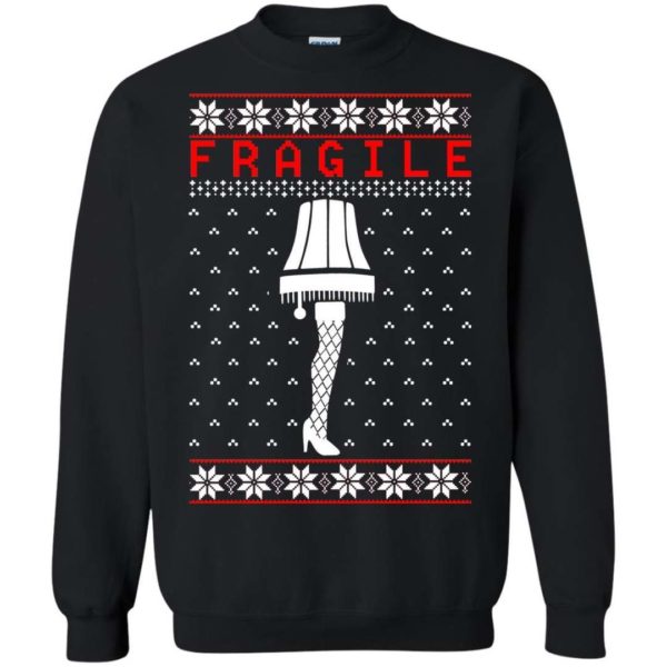 The Leg Lamp Fragile Christmas sweater Apparel