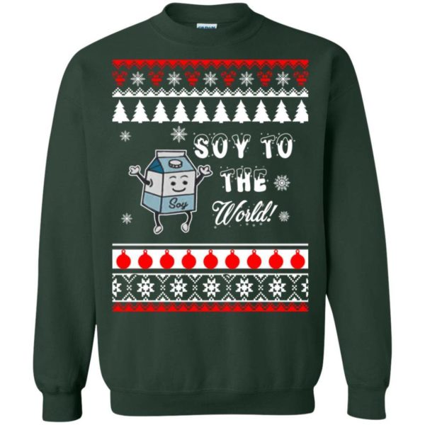 Soy To The World Christmas sweater Apparel