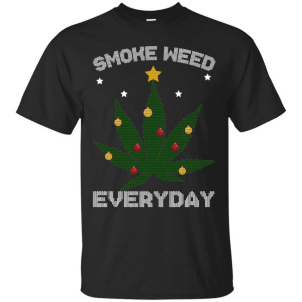 Smoke Weed Everyday Christmas Sweatshirt Apparel