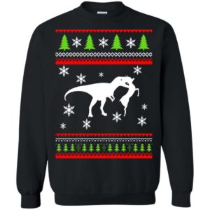 T Rex Attack Reindeer Christmas sweater Apparel