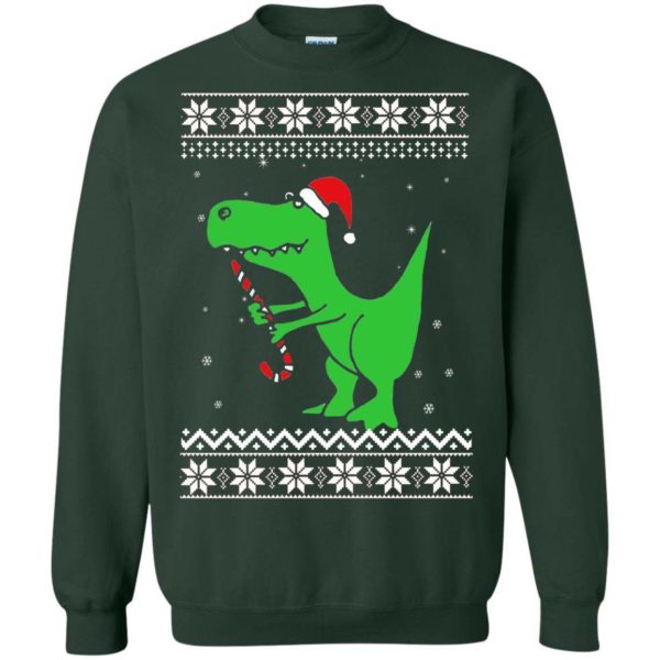 T rex santa Christmas ugly sweater Apparel