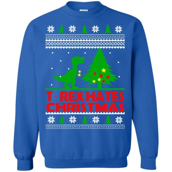 T Rex Hates Christmas sweater Apparel