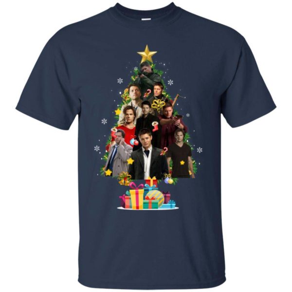 Supernatural Christmas Tree Shirt Apparel