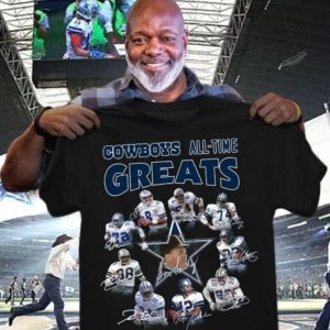 Dallas cowboys all time greats signed t shirt Apparel