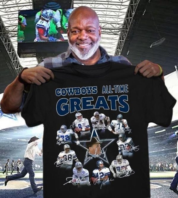 Dallas cowboys all time greats signed t shirt Apparel