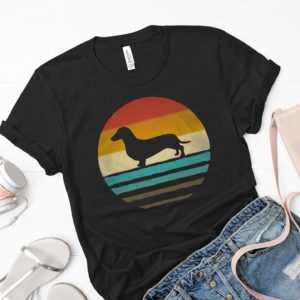 dachshund retro vintage t shirt Apparel