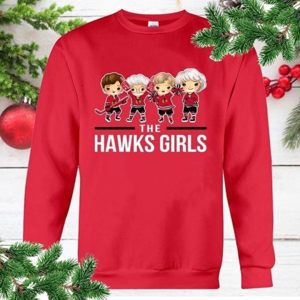the hawks girls chicago blackhawks golden girls sweatshirt Apparel