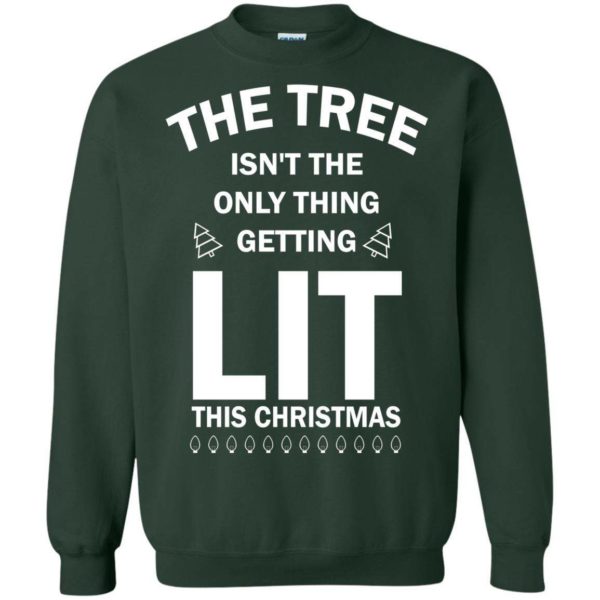 The tree isn’t the only thing getting lit this Christmas sweater Apparel