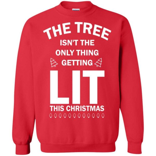 The tree isn’t the only thing getting lit this Christmas sweater Apparel