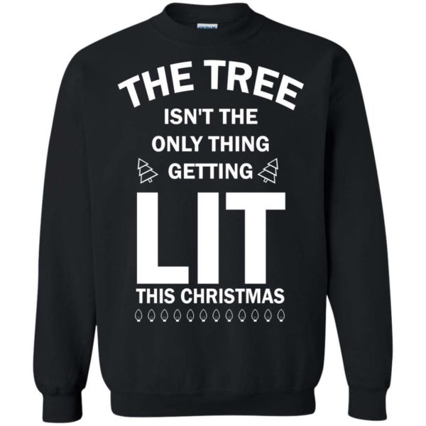 The tree isn’t the only thing getting lit this Christmas sweater Apparel