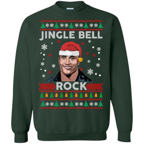 The Rock jingle bell rock Christmas sweater Apparel