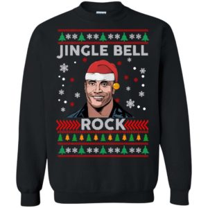 The Rock jingle bell rock Christmas sweater Apparel