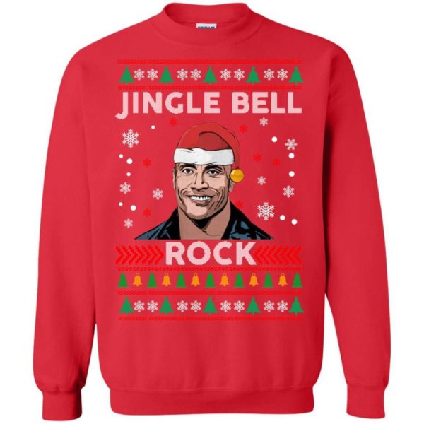 The Rock jingle bell rock Christmas sweater Apparel