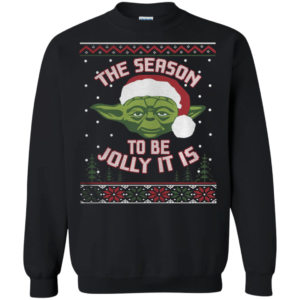 The season to be Jolly it is – Yoda Claus ugly christmas Apparel