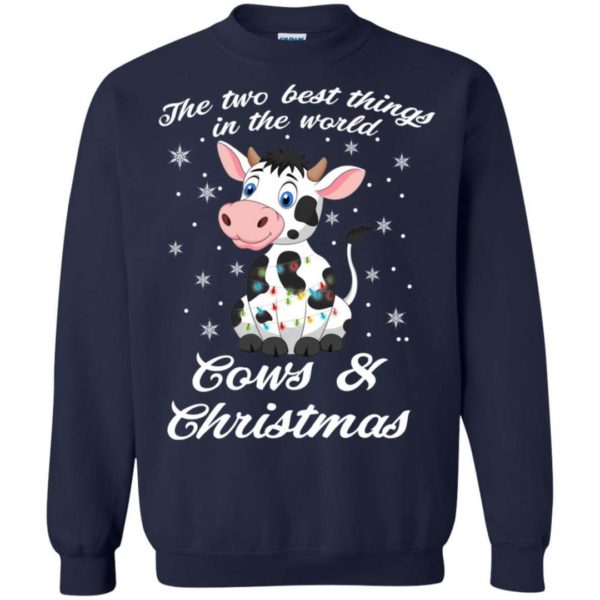 The two best things in the world cows and Christmas Apparel