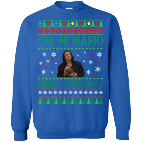 Tommy Wiseau Oh Hi Mark Merry Christmas sweater Uncategorized