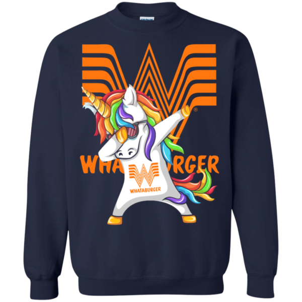 Unicorn Dabbing whataburger Sweatshirt Uncategorized